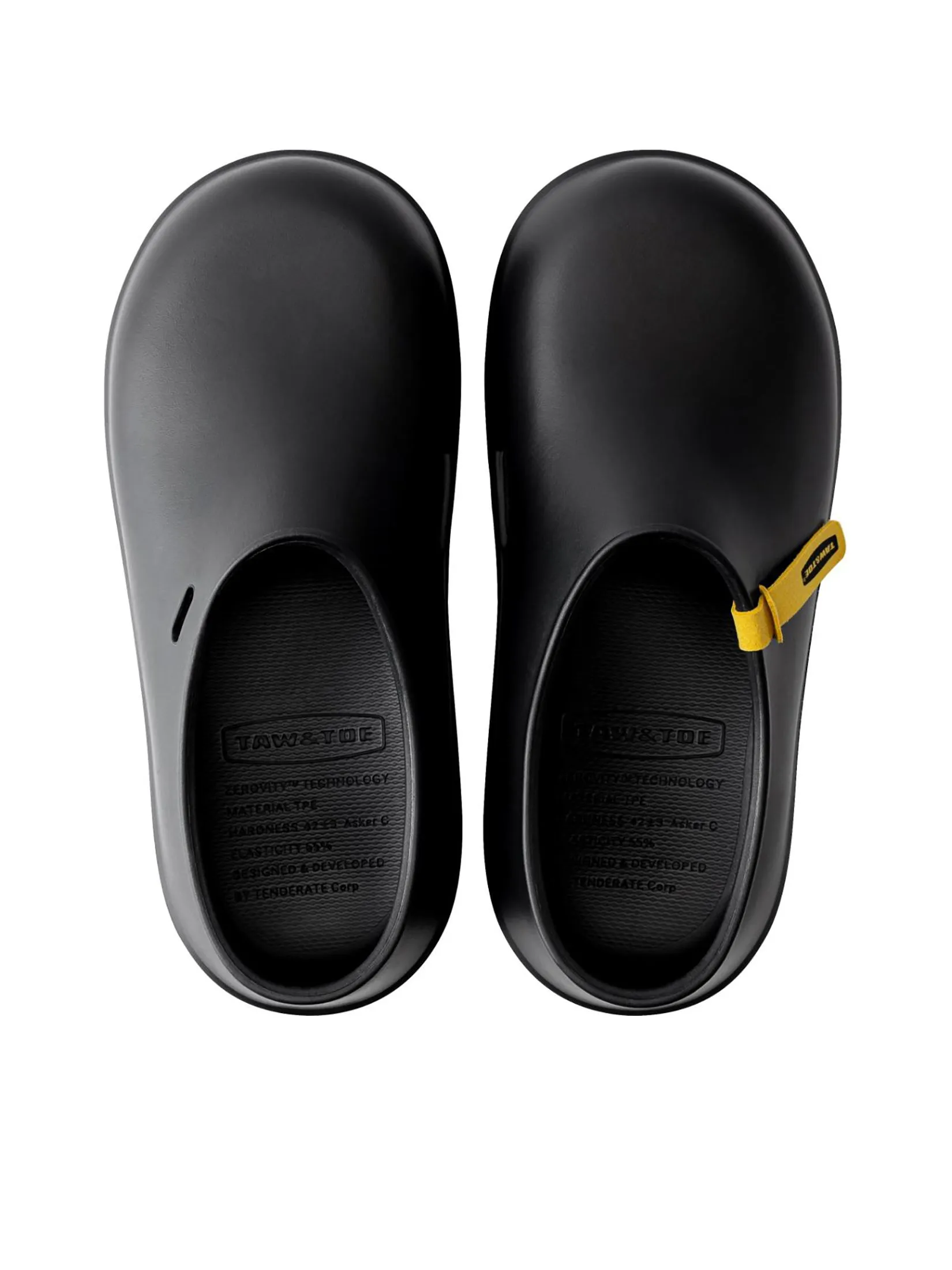 TAW&TOE Unisex Sandals Zerovity Tonton Black