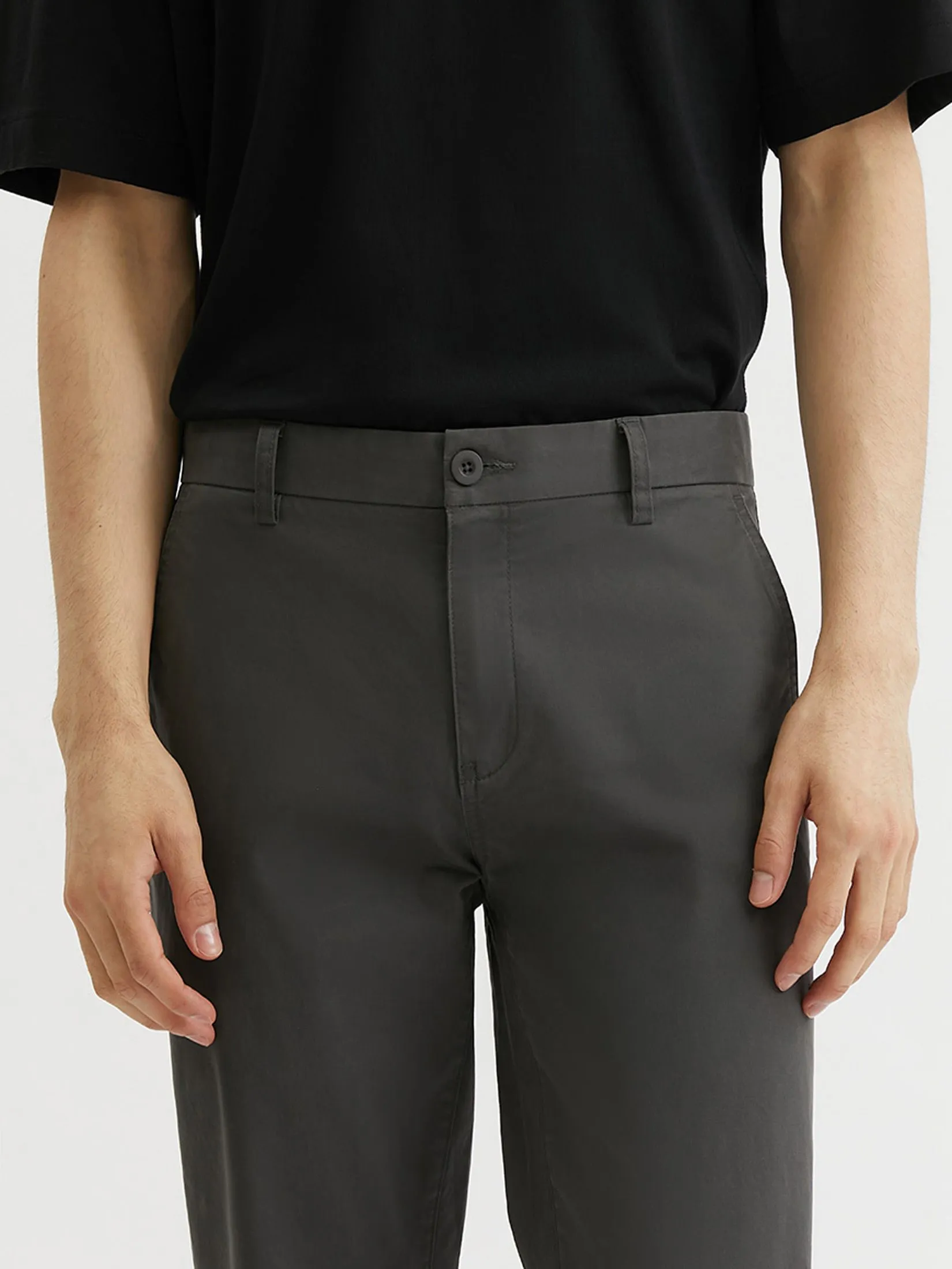 DAPPER DAPPER Everyday Stretch Chino Pants Dark Grey