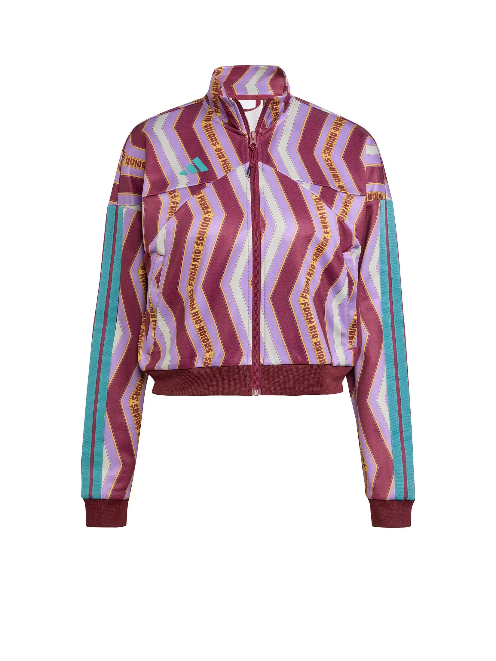 ADIDAS Women Track Top Adidas X Farm Tiro JL8617 Red / Amazon Red / Ash Silver / Violet Fusion