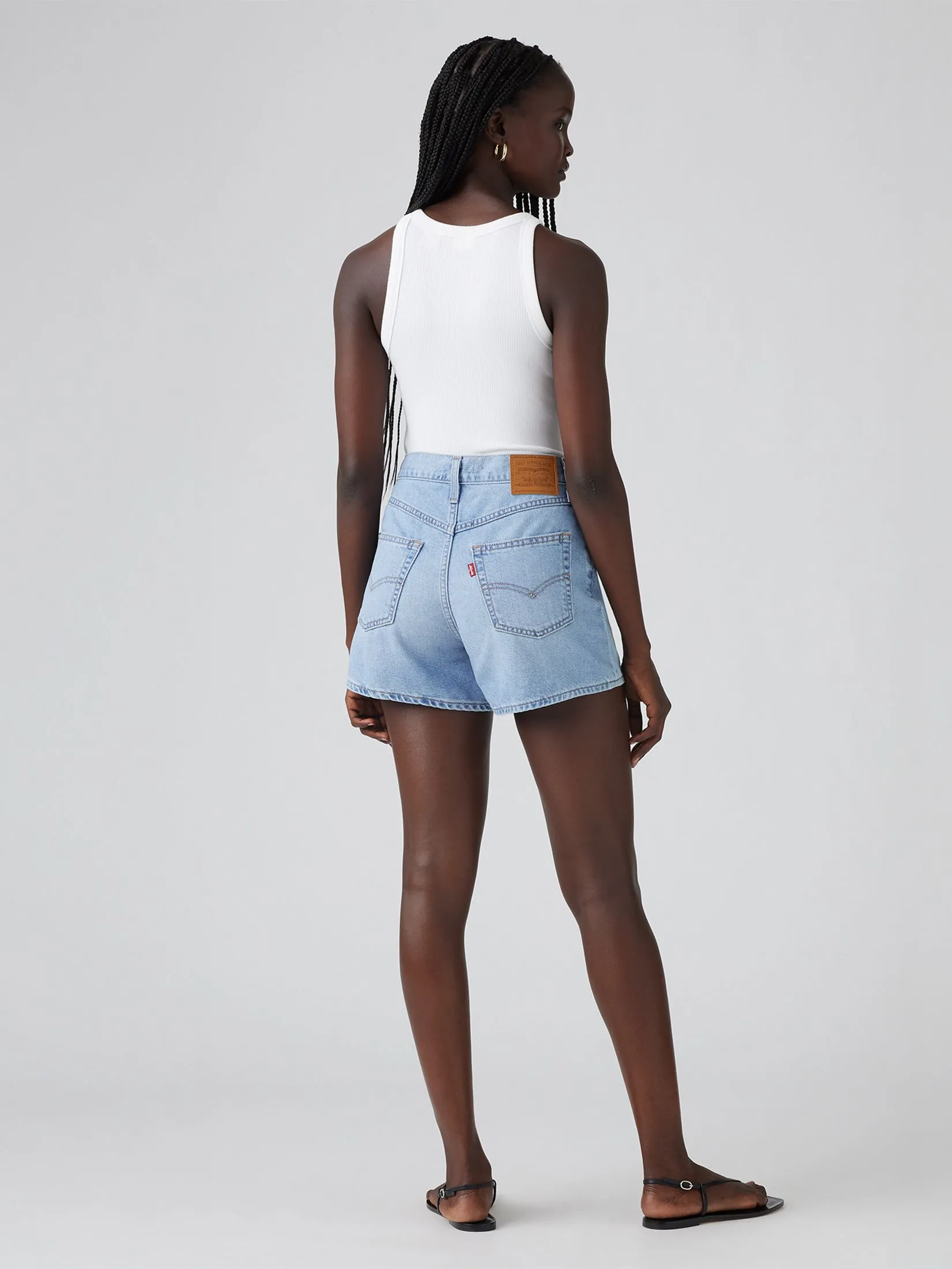 LEVI'S Women's '80s Mom Shorts Light Blue