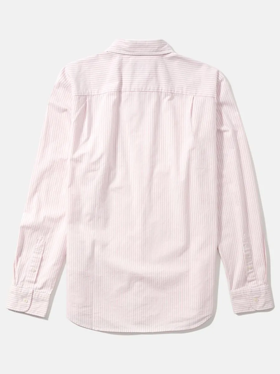 AMERICAN EAGLE MEN 2104 INT CF BTD BENGAL STRIPE OXFORD W EAGLE 610 LIGHT PINK