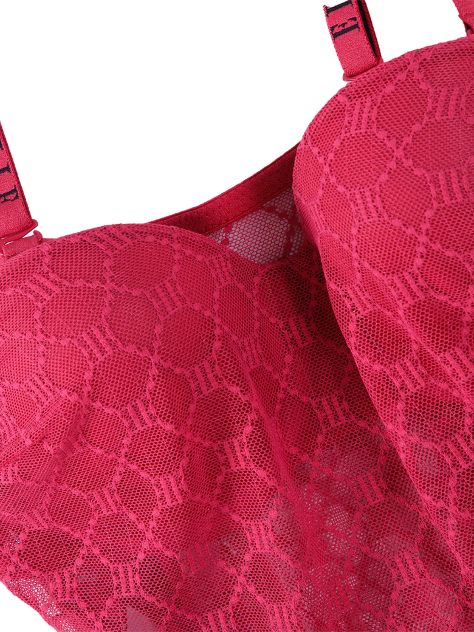 ELLE LINGERIE Women's Bodysuit LB8604 - RASPBERRY