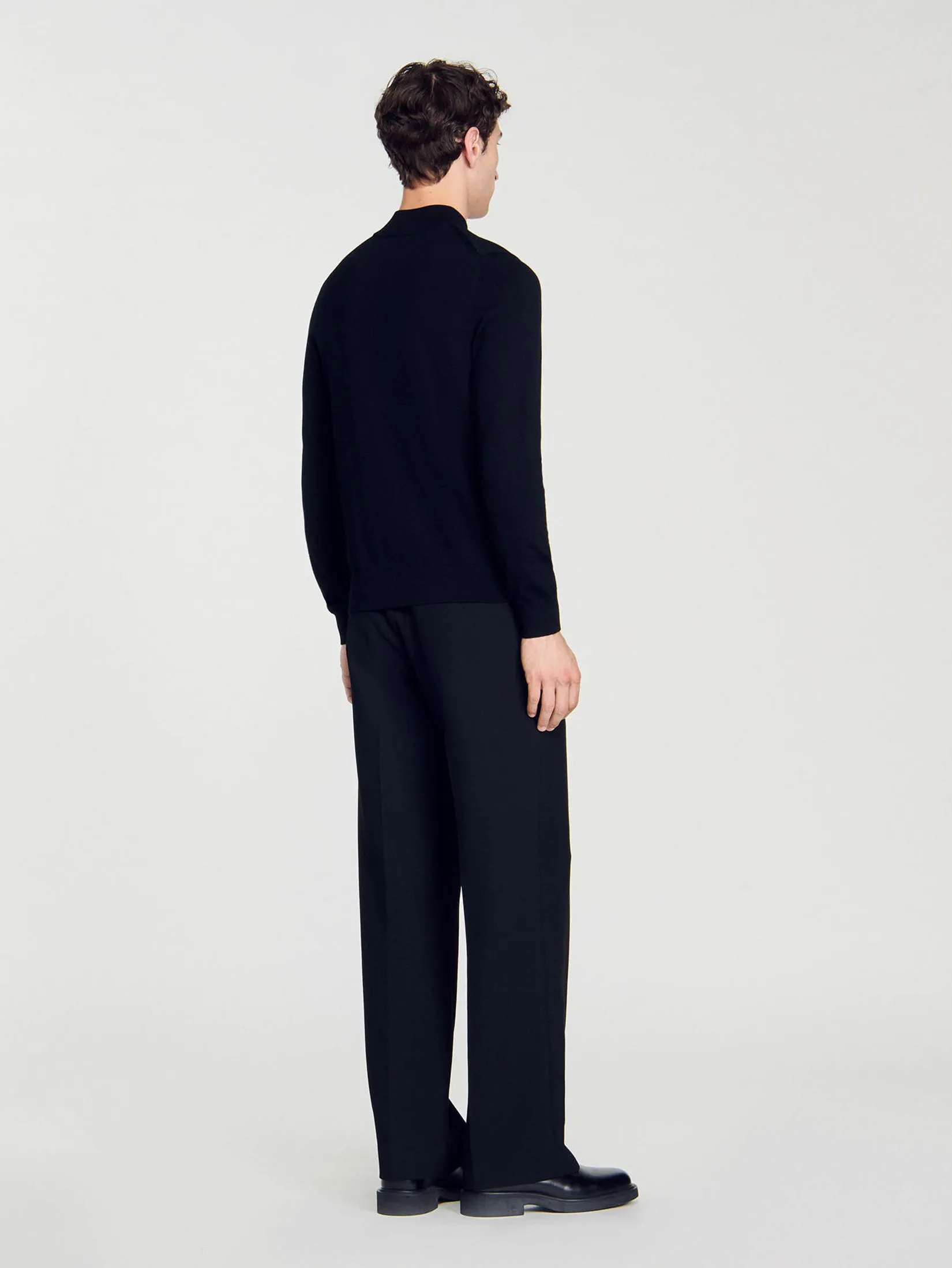 SANDRO Funnel Neck Sweater