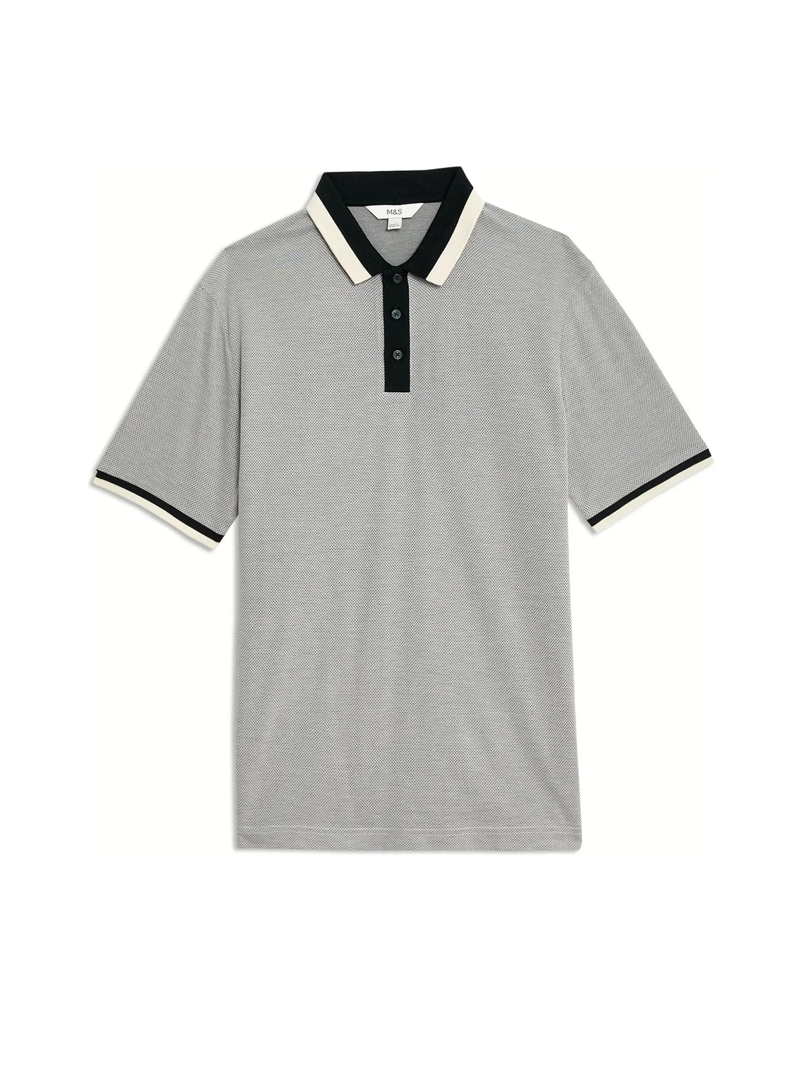MARKS & SPENCER Men Polo Shirt Modal Rich
