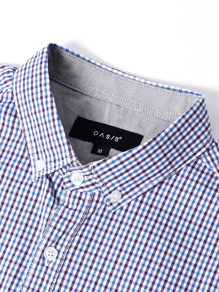 OASIS Men's Short sleeve polo shirt Purple