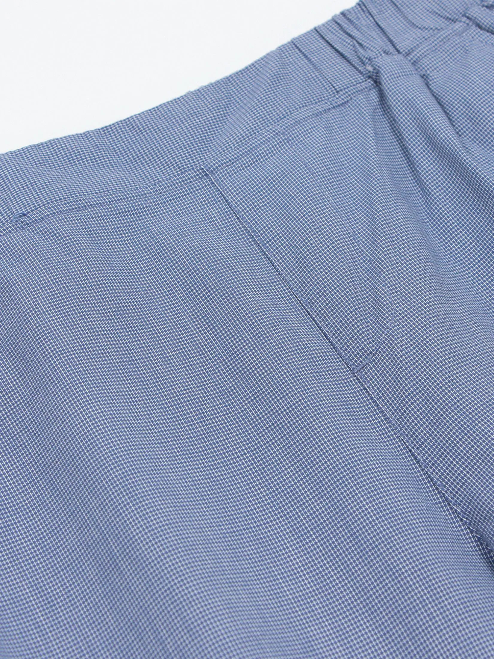 GIORDANO Women's Relaxed Twill Audrey Pants Vintage indigo x White