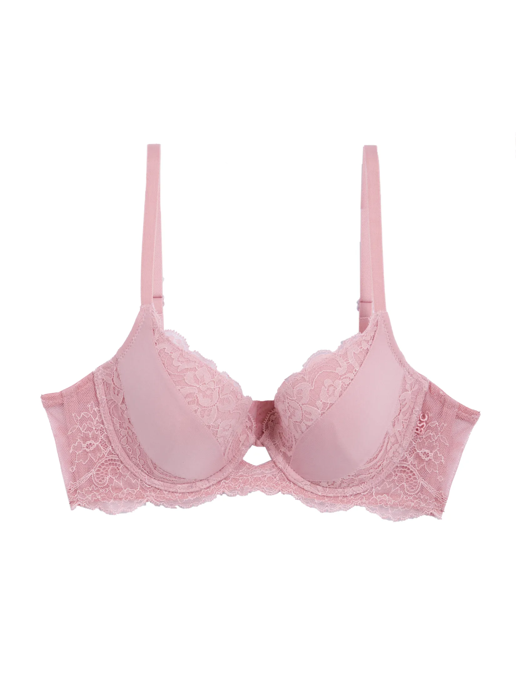 BSC LINGERIE Women's Sexy Lace Molded Bra Underwire & Padded BB6589PB - Amber Rose