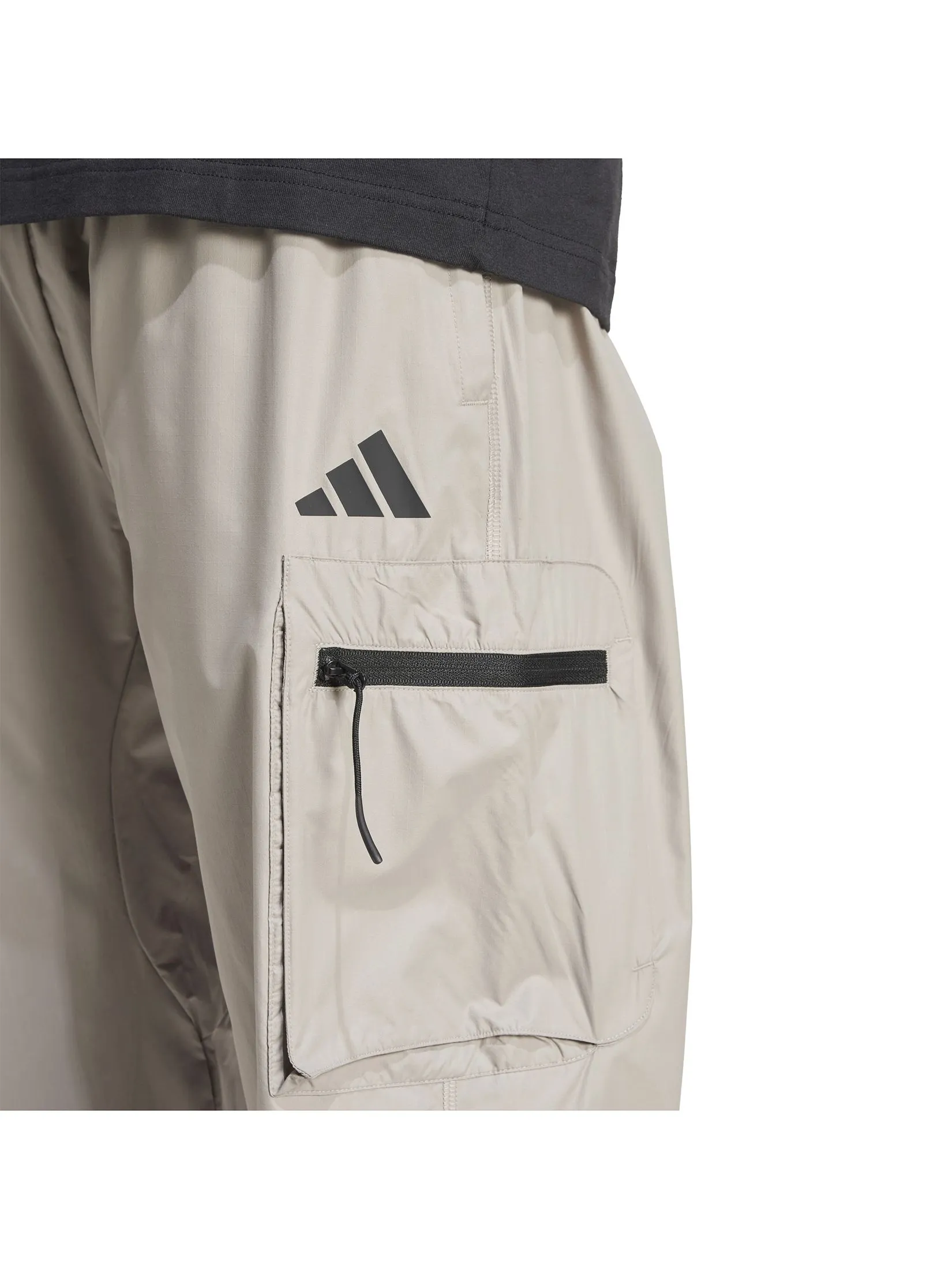 ADIDAS Men Cargo Tracksuit Bottoms City Escape Lightweight Putty Beige