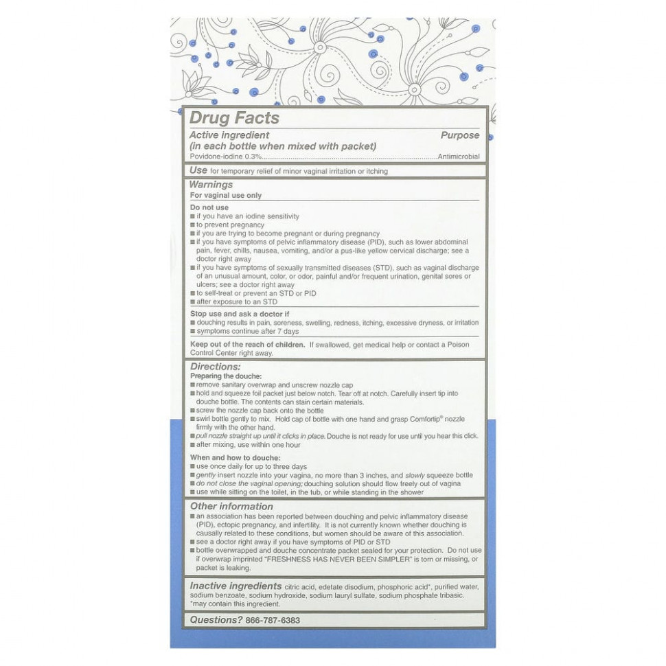 Summer's Eve, Лечебный душ, 2 порции по 133 мл (4,5 жидк. Унции)