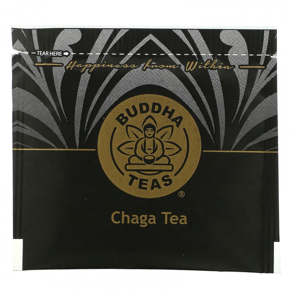 Buddha Teas, Органический травяной чай, гриб чага, 18 чайных пакетиков, 27 г (0,95 унции)