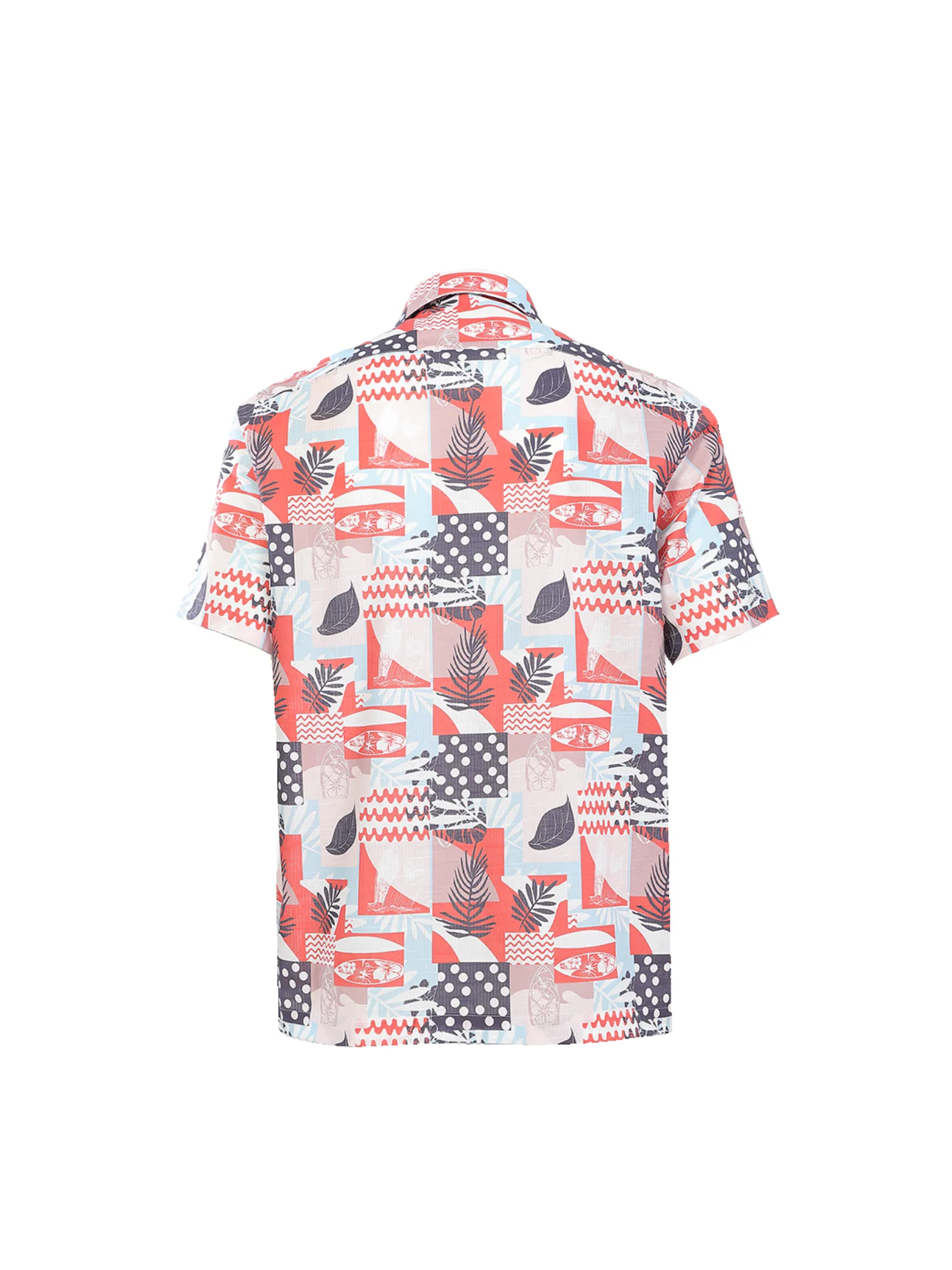 ARROW Cotton Shirt short-sleeved Comfort style MACC578RE - Red/White