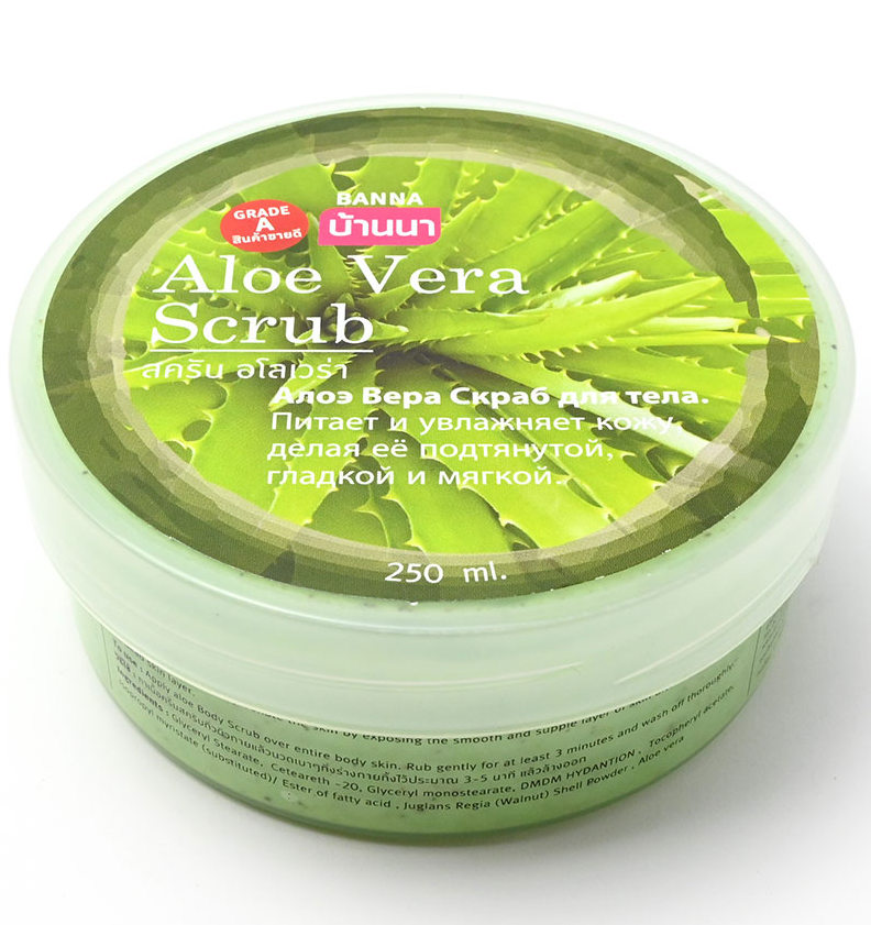 Увлажняющий скраб для тела с алоэ вера Banna 250 мл