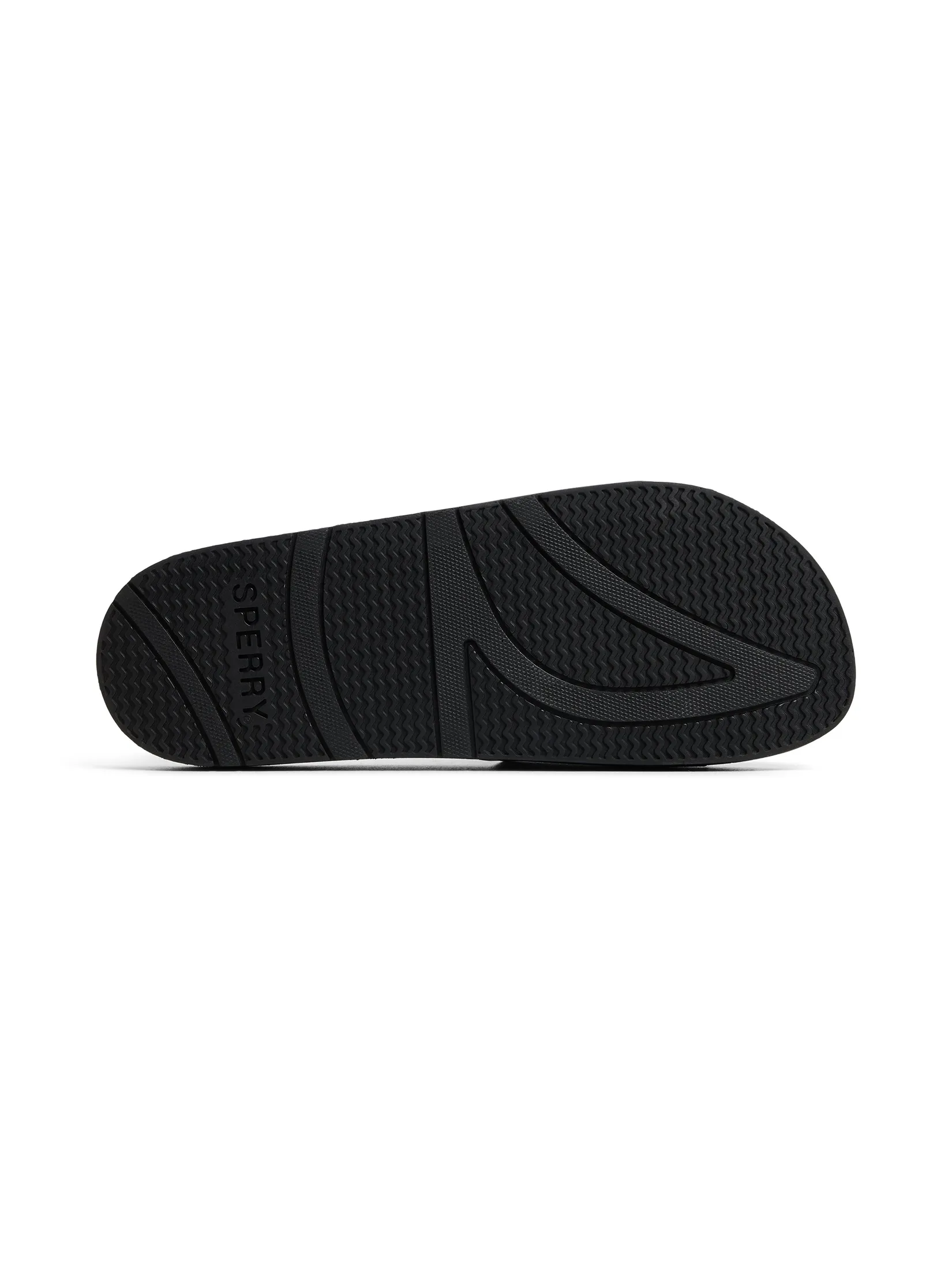 SPERRY MEN BLACK FREEBOARD S LOGO SLIDE SANDA