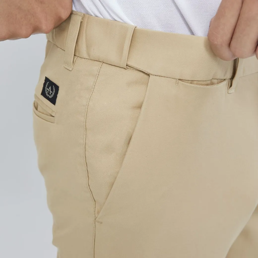 ARROW ARROW EASY MOVE CHINO PANTS Smart Fit Cotton Spandex Cream SW9T4CR