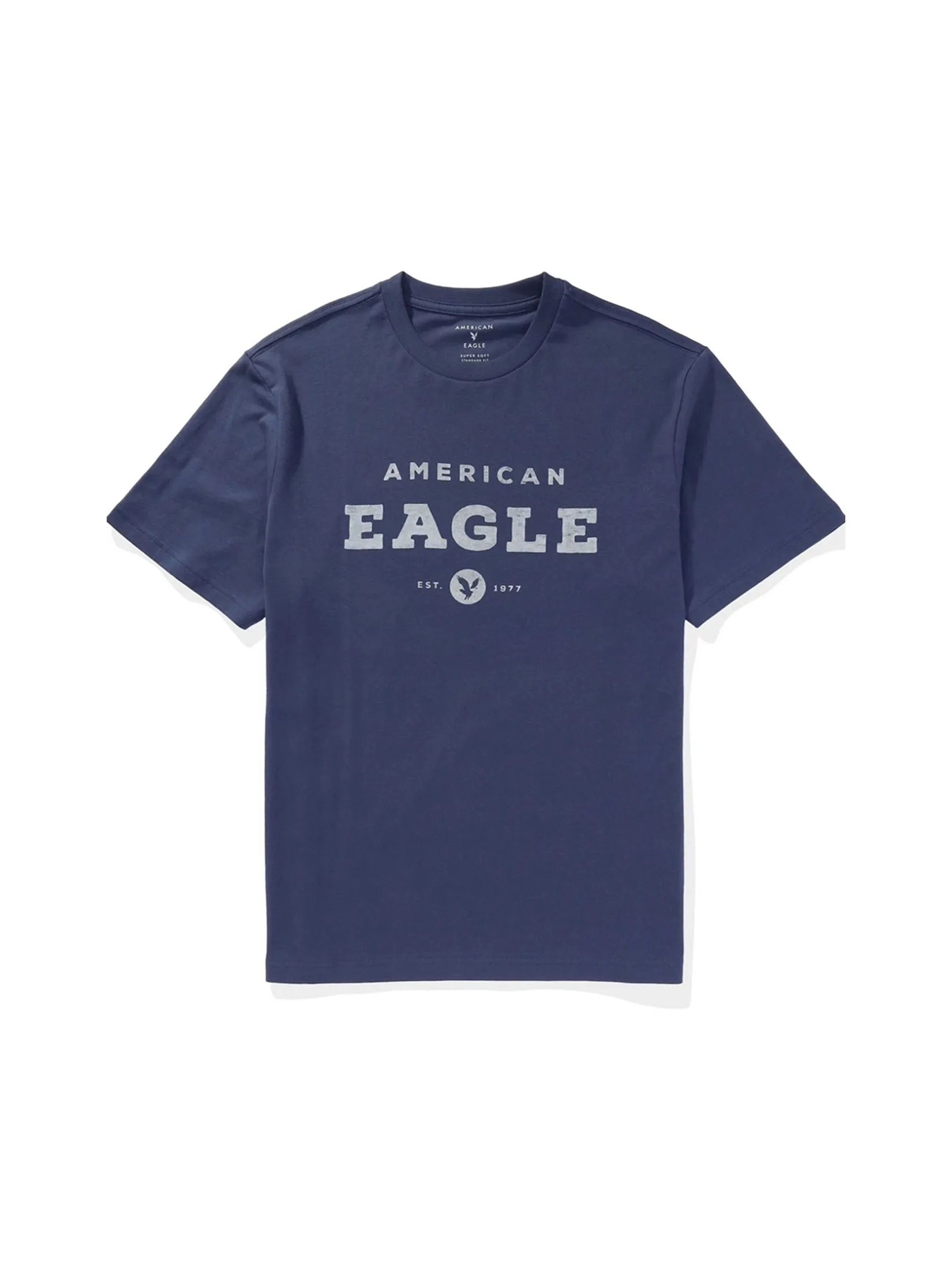 AMERICAN EAGLE MEN G SS BTS24 CORE BRAND SET IN TEE- CVC 160 DD + SERIOUSLY SOFT WASH 483 MIDNIGHT BLUE