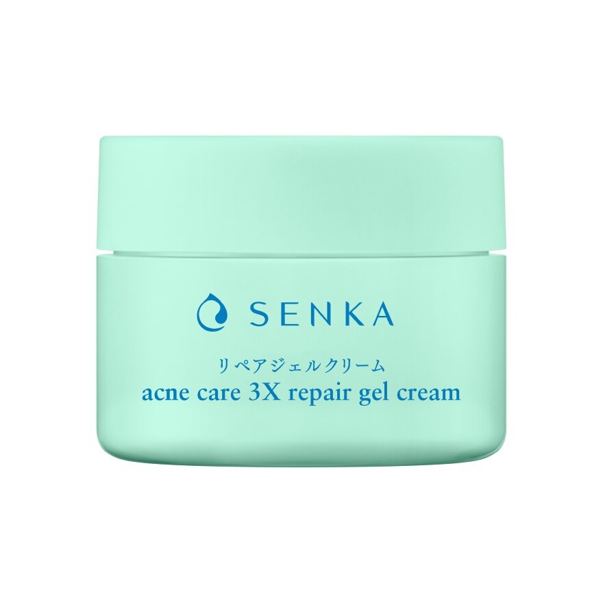 Senka Gel Cream Acne Care 3X Repair 50 G. - Green