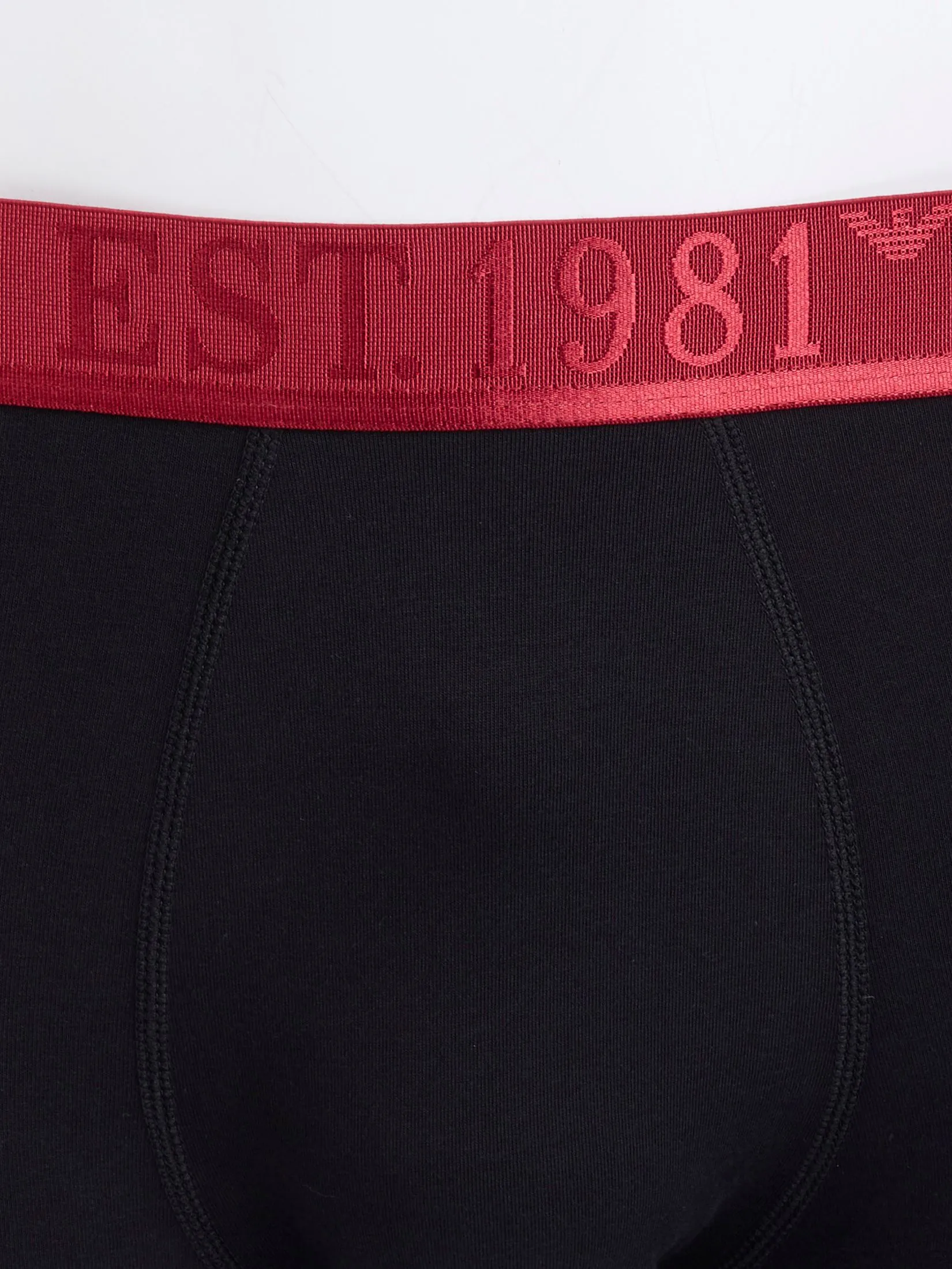 EMPORIO ARMANI Men Trunk 3 Pack FW25 M5058 Rhubarb/Black/Ar.Blu