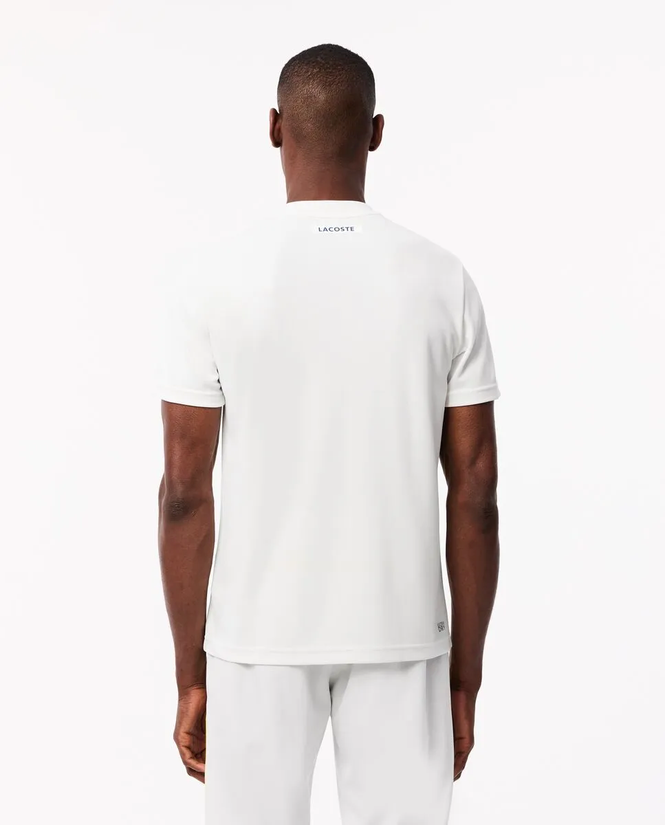 LACOSTE Ultra Dry Piqu  Tennis T-shirt White
