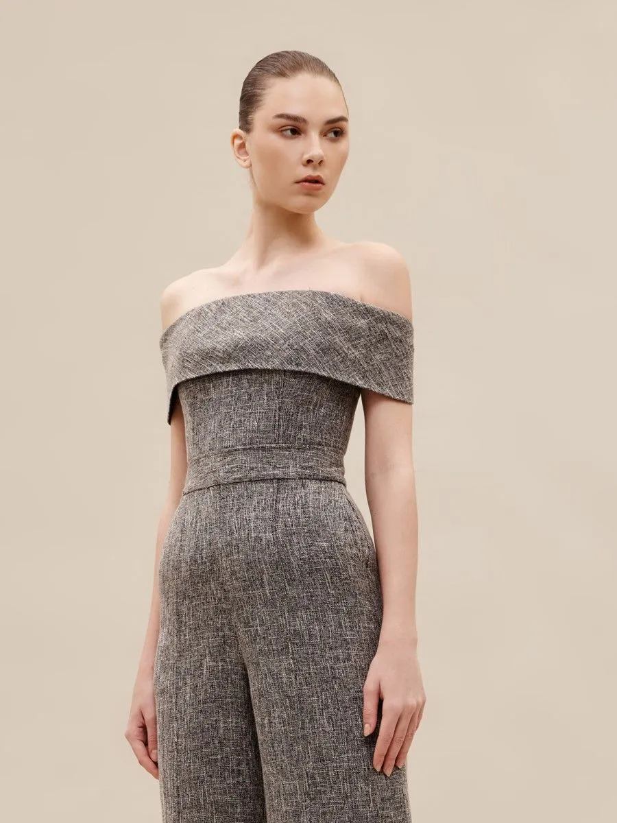 ASAVA ( SS24 )Emilia Bardot Women Blouse Black