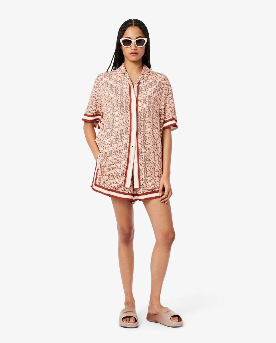 LACOSTE Women’s Serve Slide 2.0 Brown