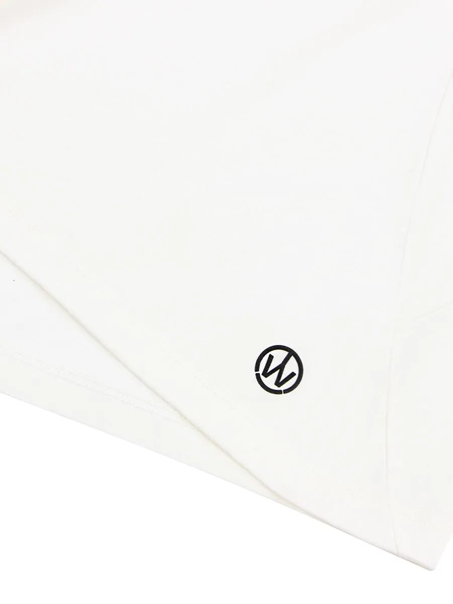 GIORDANO Women's Comfort Liquid Touch Interlock Polo (G-Motion) Snow White