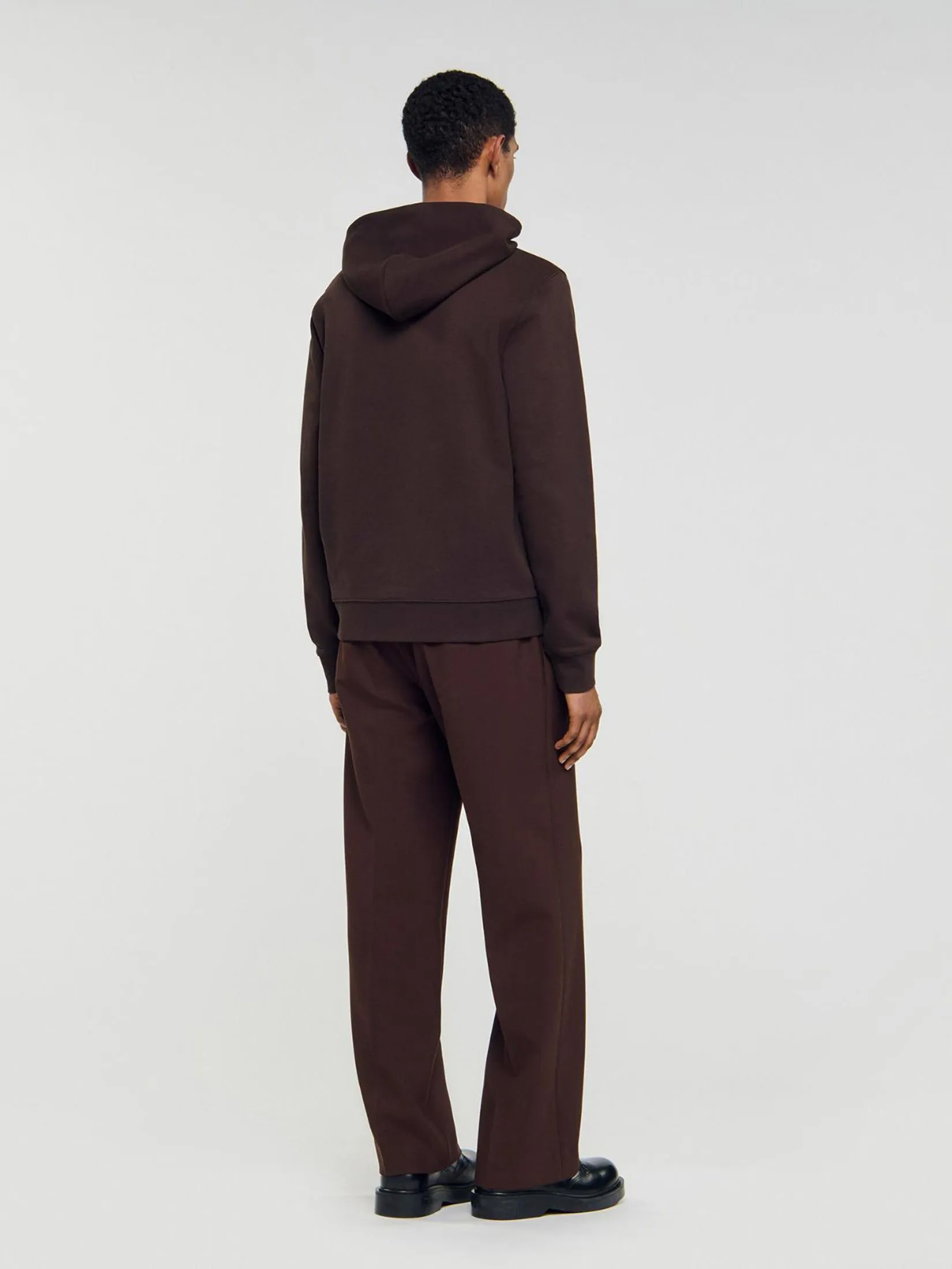 SANDRO Sweatshirt With Flower Patch