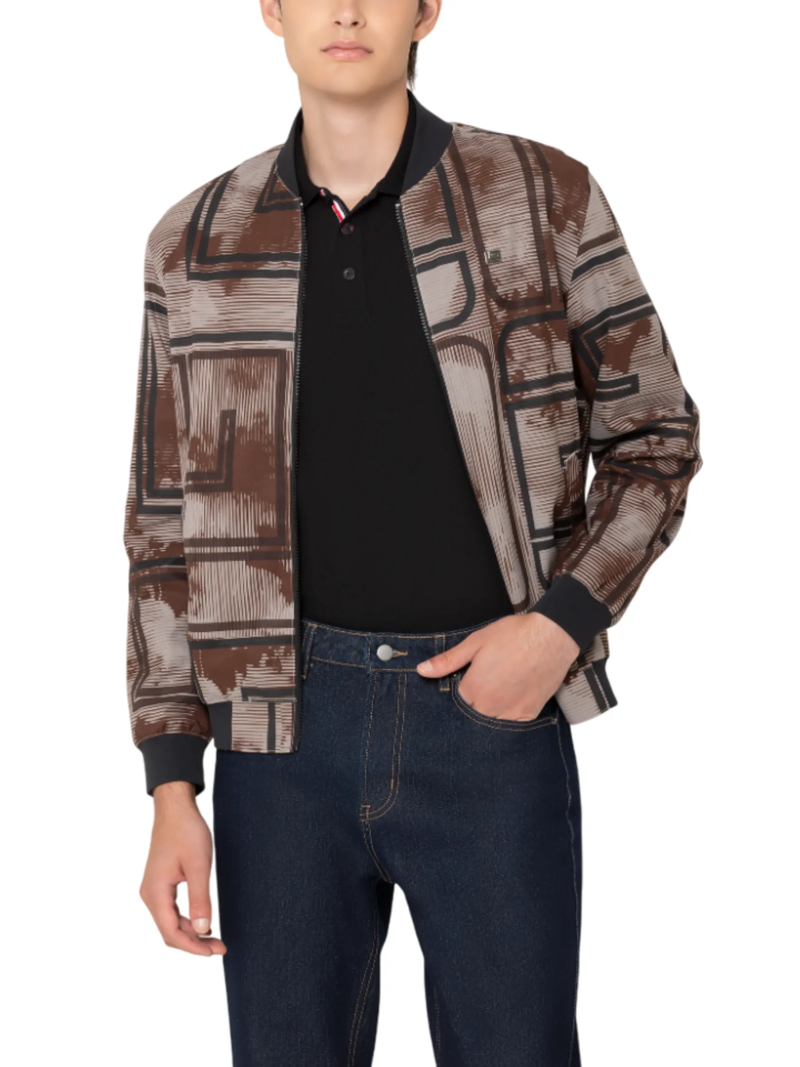 GUY LAROCHE MENWEAR Men s Polo Jackets BJC7201W5BR - Brown
