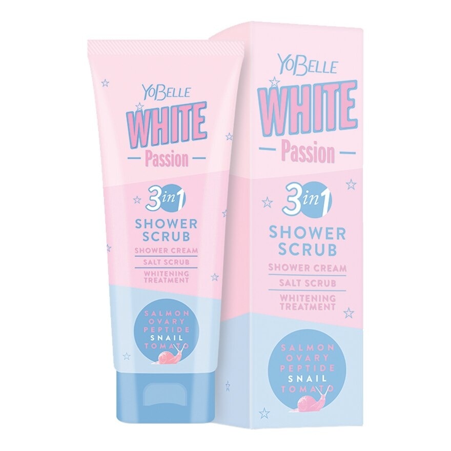 Yobelle White Passion Shower Scrub 200 G.