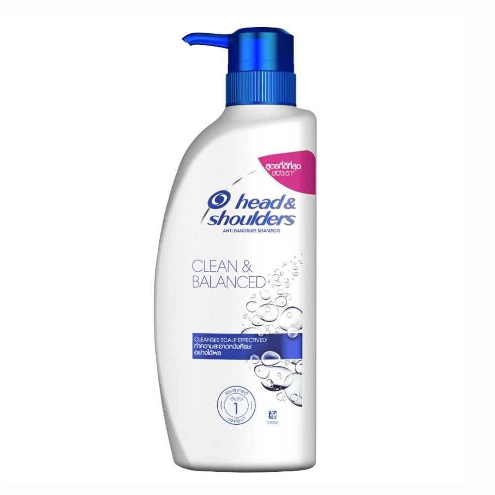 HeadShoulders Shampoo Anti Dandruff Clean  Balance 370 Ml. แชมพูขจัดรังแค
