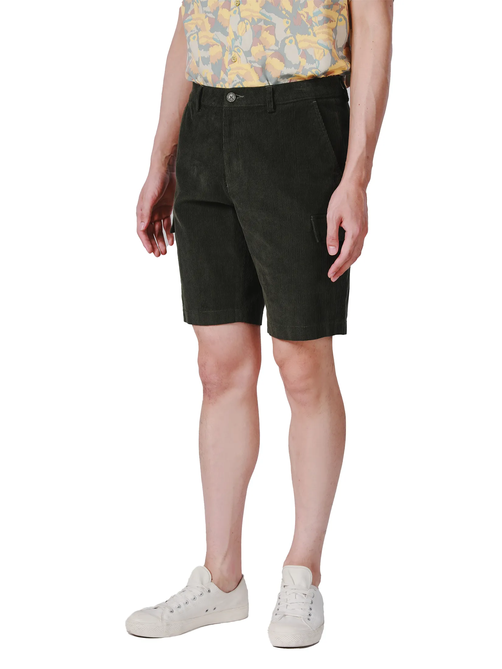 JOHN HENRY Men s Shorts (Slim Fit) SONGKRAN FESTIVAL Moss Green