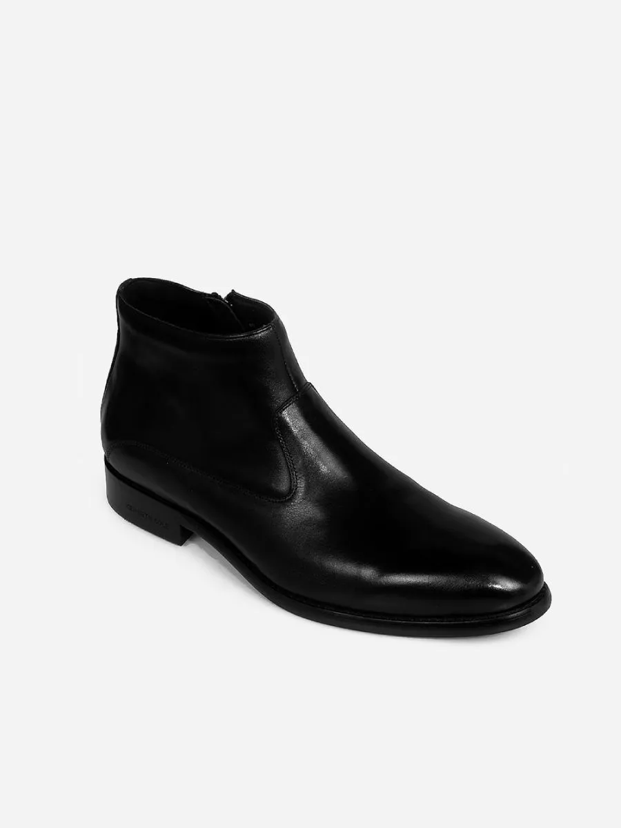 KENNETH COLE MEN'S ZIP BOOTS JOHANSON / BLACK