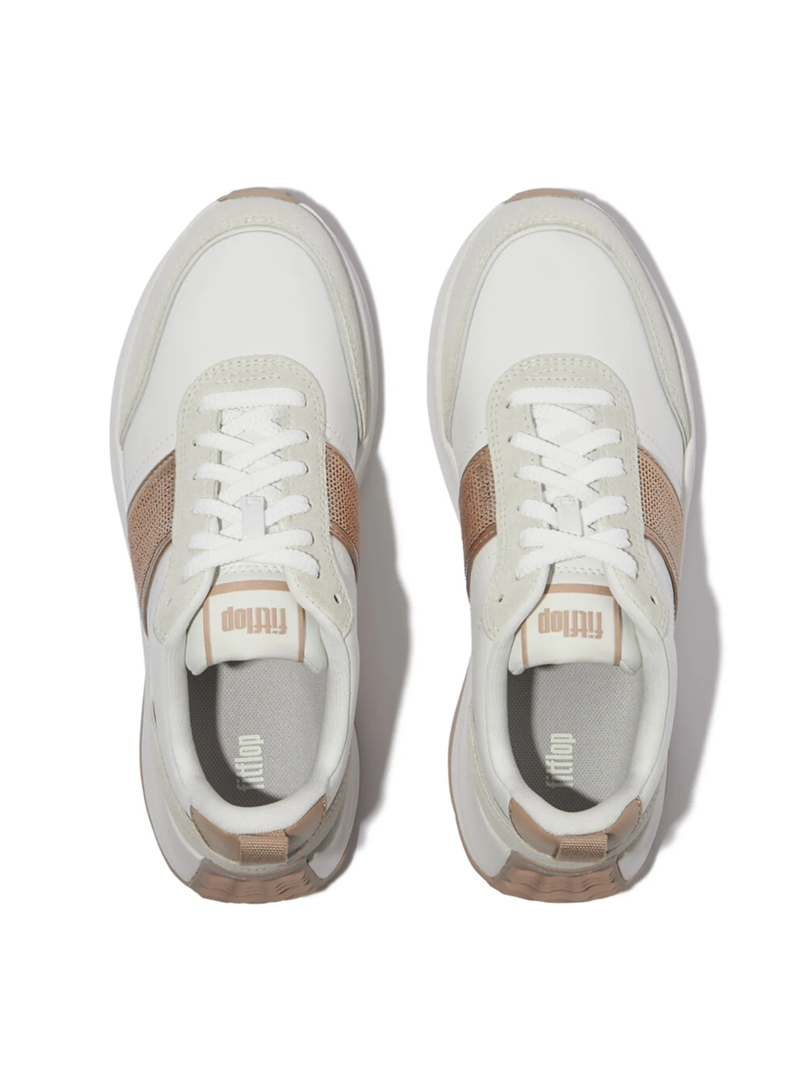 FitFlop™ WOMEN S F-MODE FLOW SEQUIN SUEDE/L. BEIGE