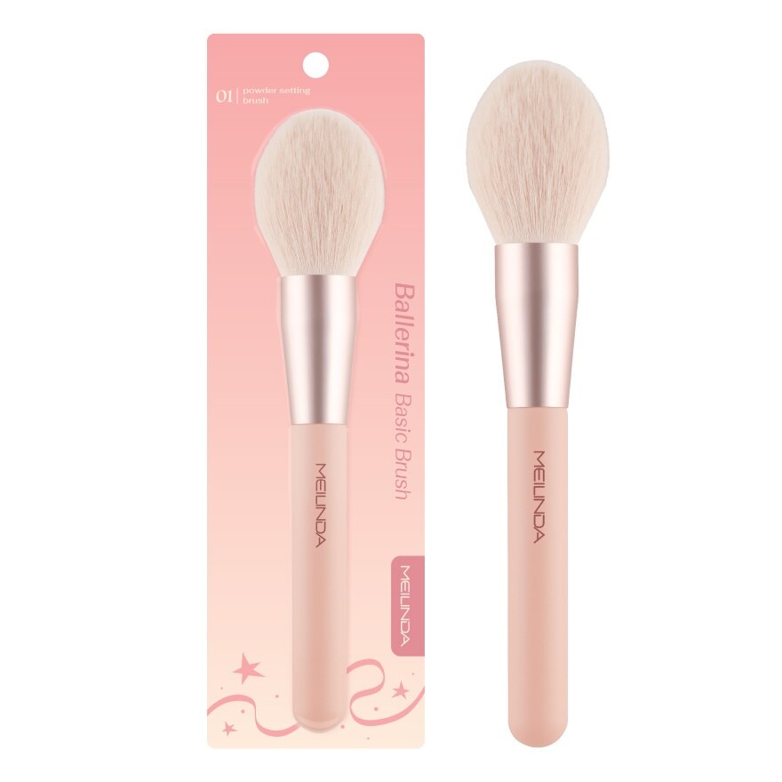 Meilinda Ballerina Basic Brush 1pcs. 01 Powder Setting Brush