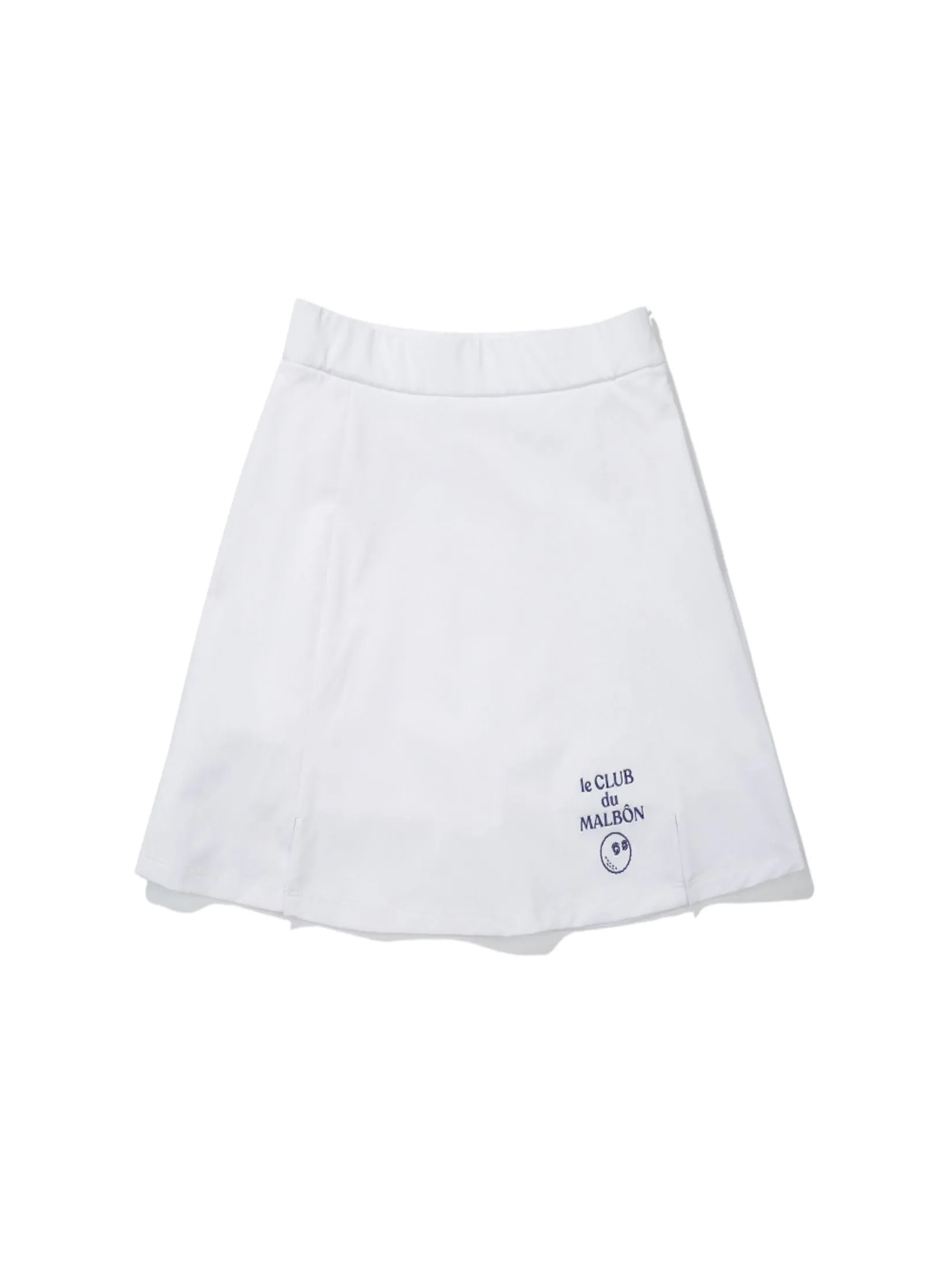 MALBON GOLF ELLA HIGH WAISTED SKIRT IN WHITE
