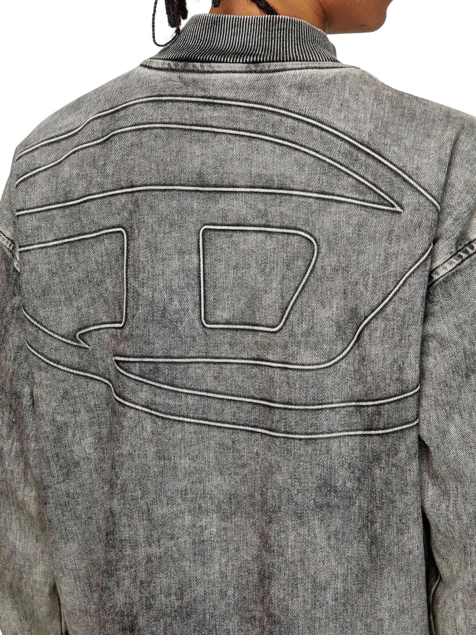 DIESEL D-CARLY-S TRACK SWEAT-SHIRT Grey