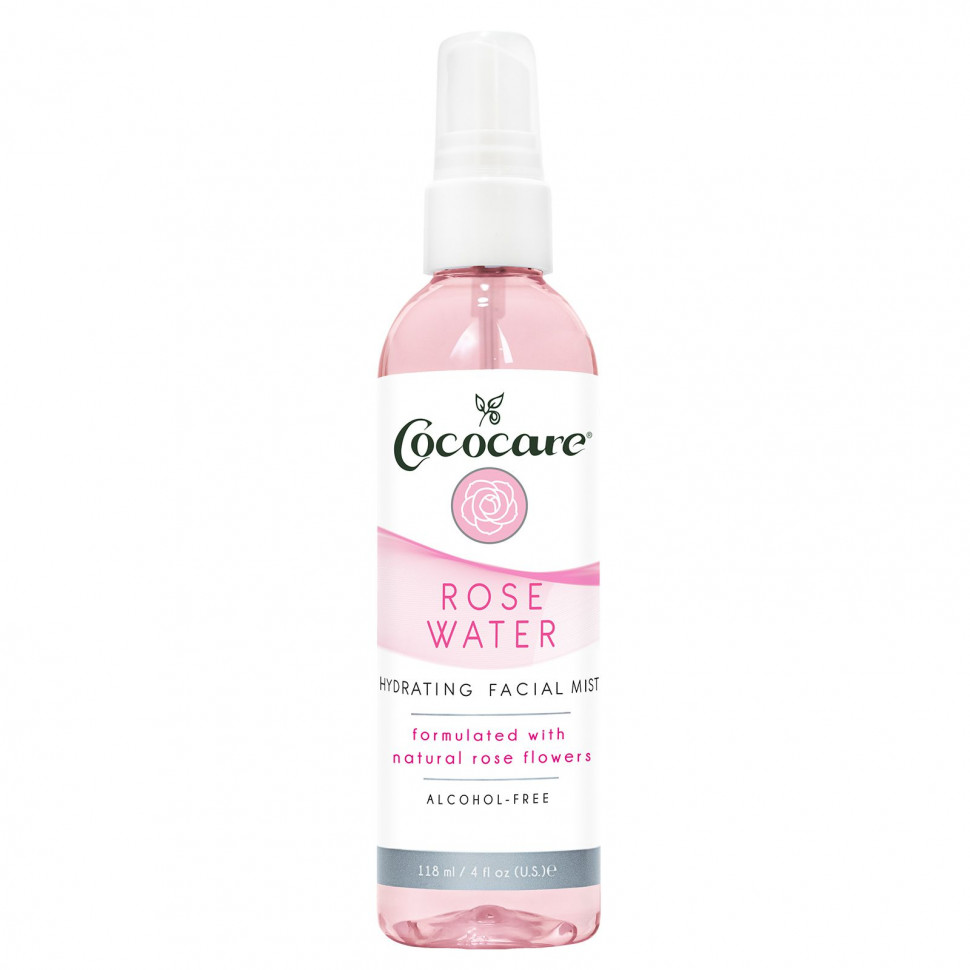 Cococare, Rose Water, Hydrating Facial Mist, Alcohol-Free, 4 fl oz (118 ml) - COC-06100-Лаванда