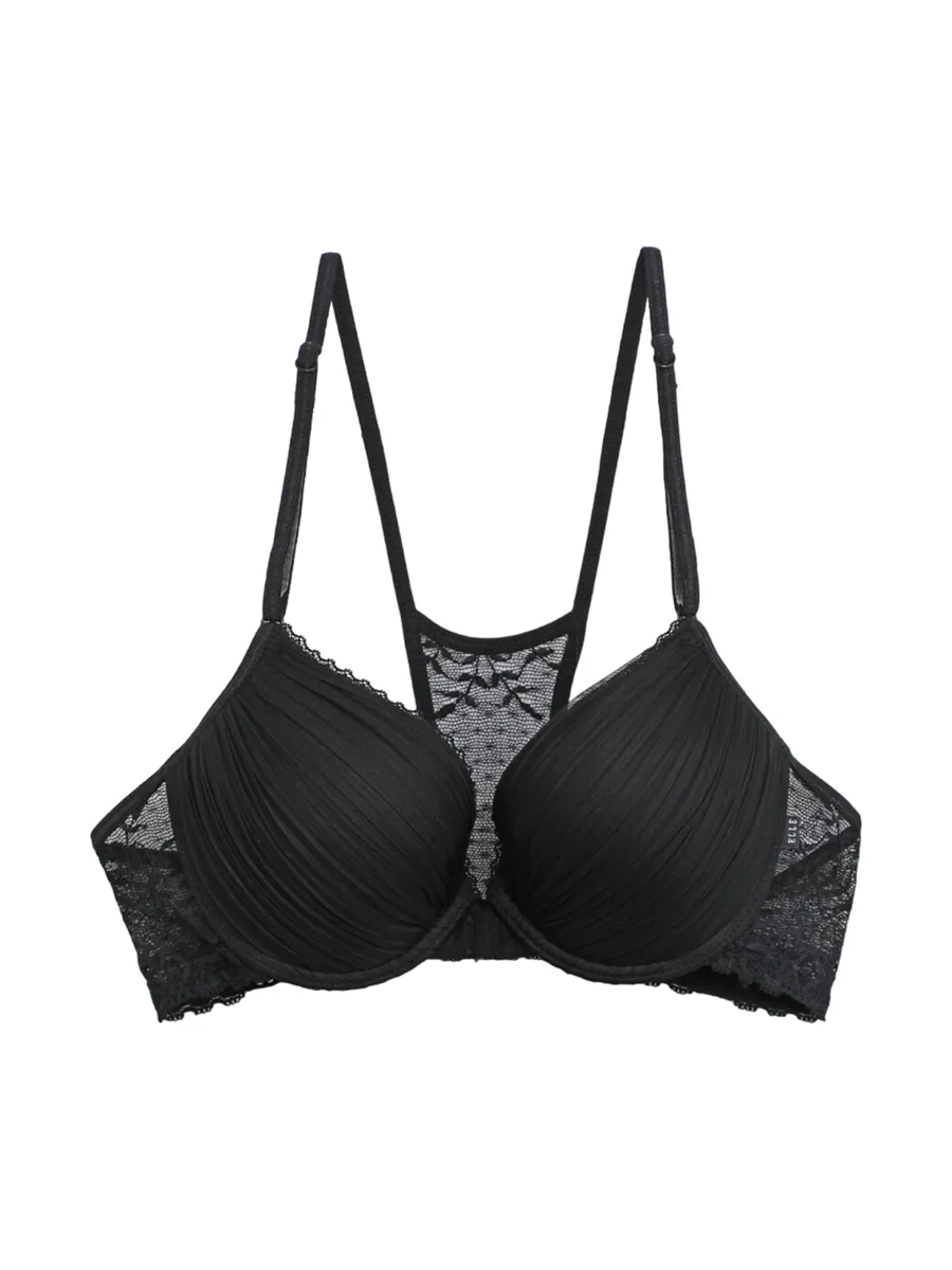 ELLE LINGERIE BRASSIERE FRONT HOOK BRA LB7540BL BLACK