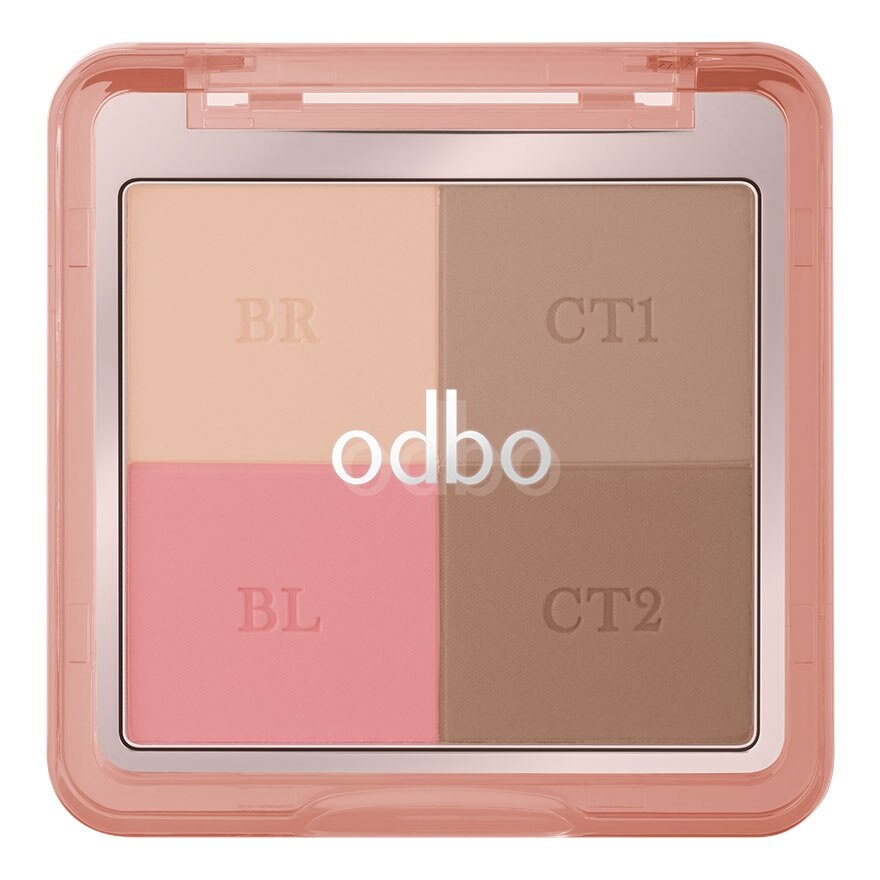 Odbo Glam & Shade Multi Palette Blush 01 - 02 Cool