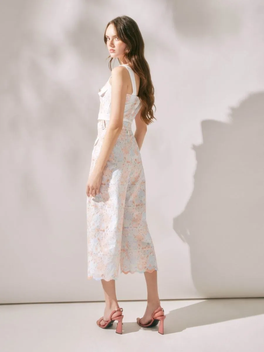 ASV (RS24) Fiona Floral Women Culotte Pants Blue