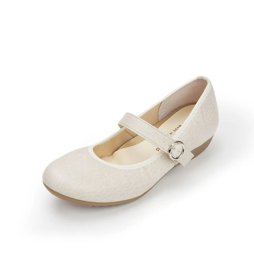 JOLI SNOB Ivory Comfort Flat ACT-39075