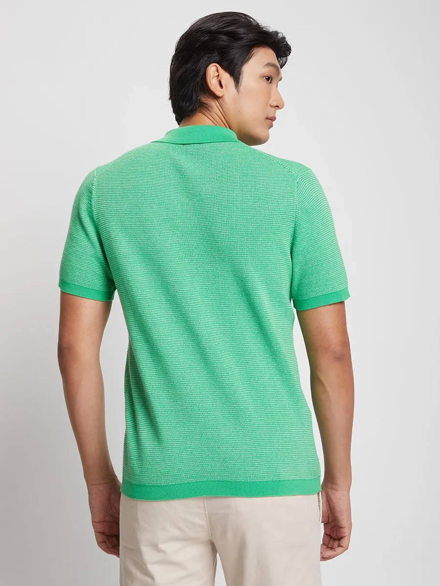 ALUMNUS Men Polo Shirt Short Sleeves Printed