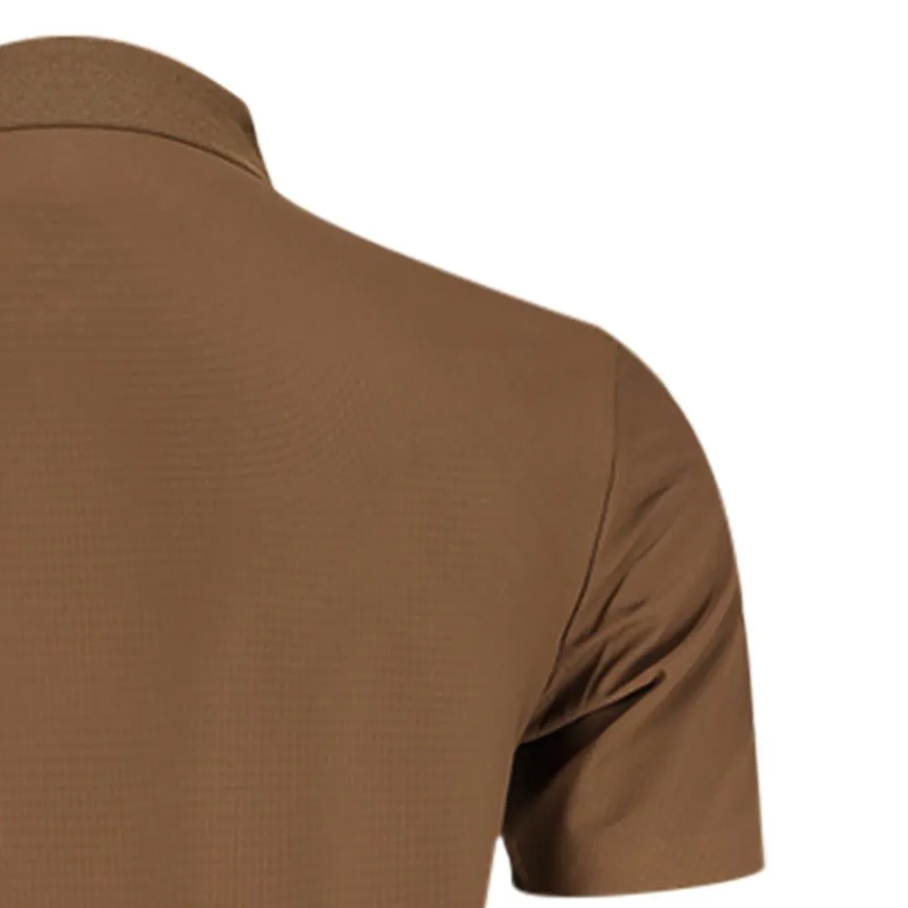 9NINE Men Golf Polo Shirt N25GOPOM05 Brown - 9N358AP616EKTH