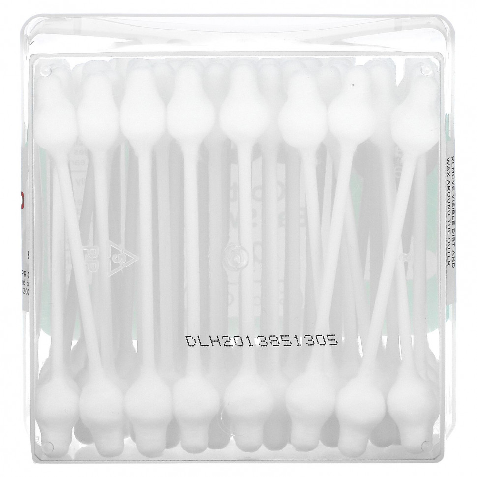 Fisher-Price, Ватные палочки для ушей, от 0 месяцев, 55 штук