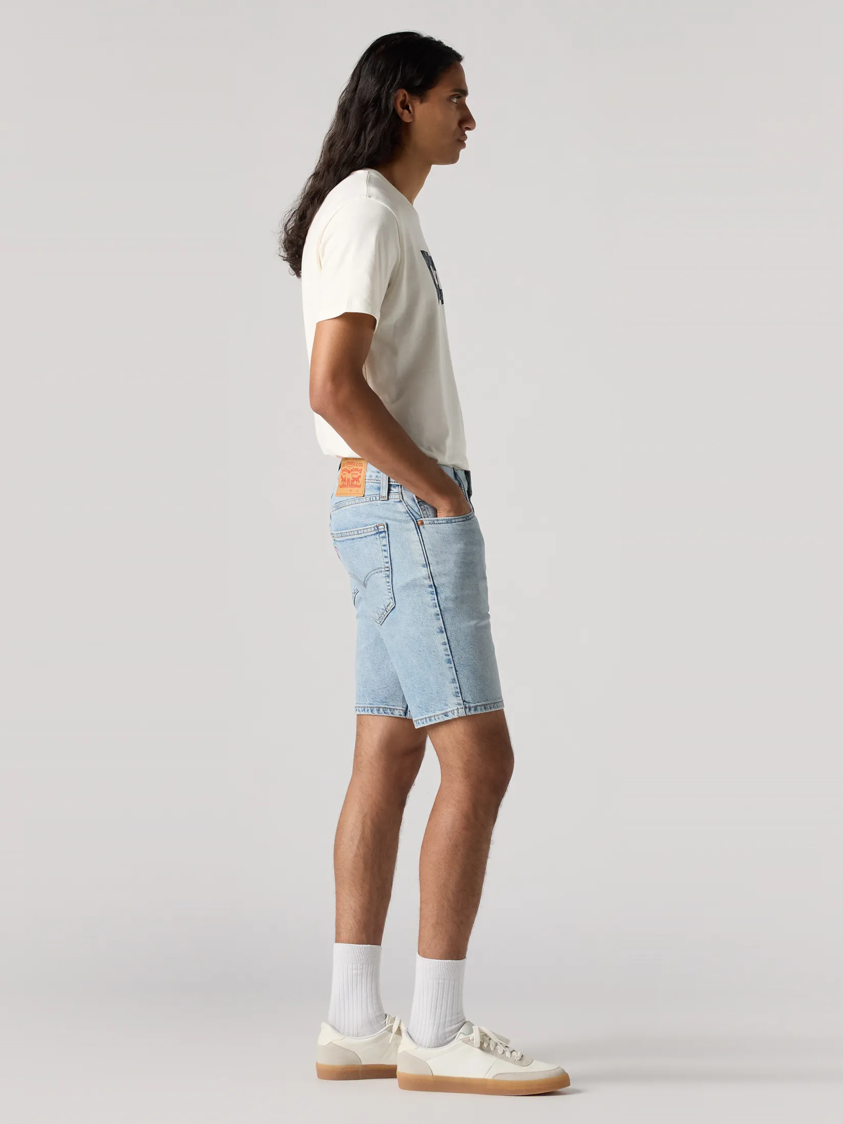 LEVI'S Men s 412 Slim Shorts Light Blue