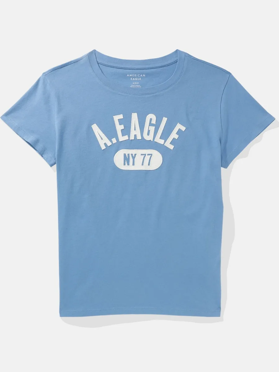 AMERICAN EAGLE WOMEN 9300 INTL CLASSIC TEE 400 BLUE