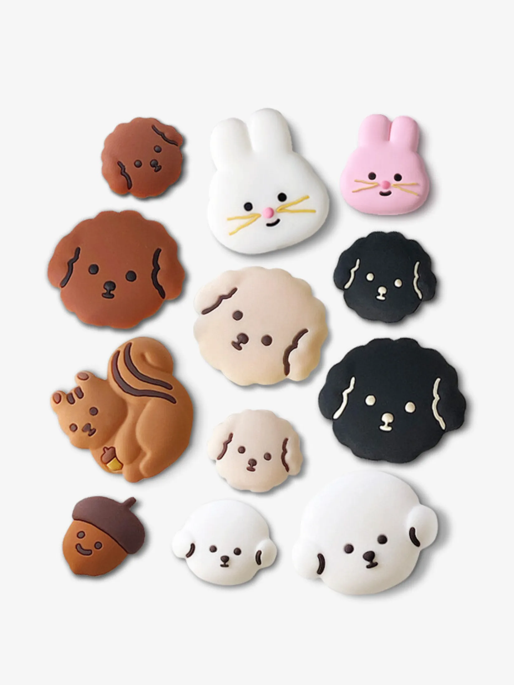 MILL AND MOI MNM Silicone charm -  Poodle Brown (S)