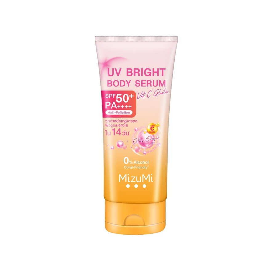 MizuMi UV Bright Body Serum Vit C Gluta SPF50+ PA++++ 180 ml.