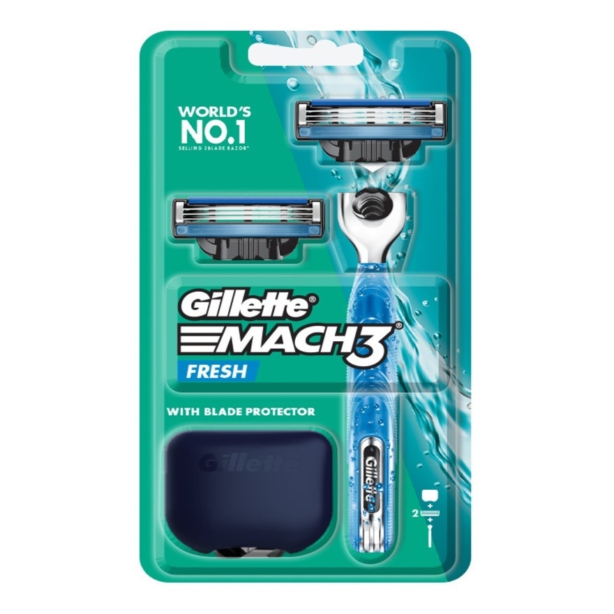 Gillette Mach3 Fresh Razor 1'S+Blades 2'S