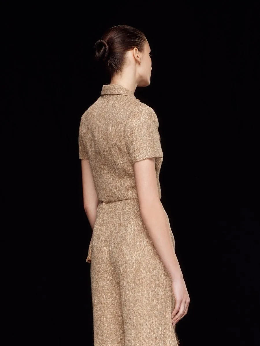 ASAVA ( SS24 )Adara Cropped Women Jacket Beige