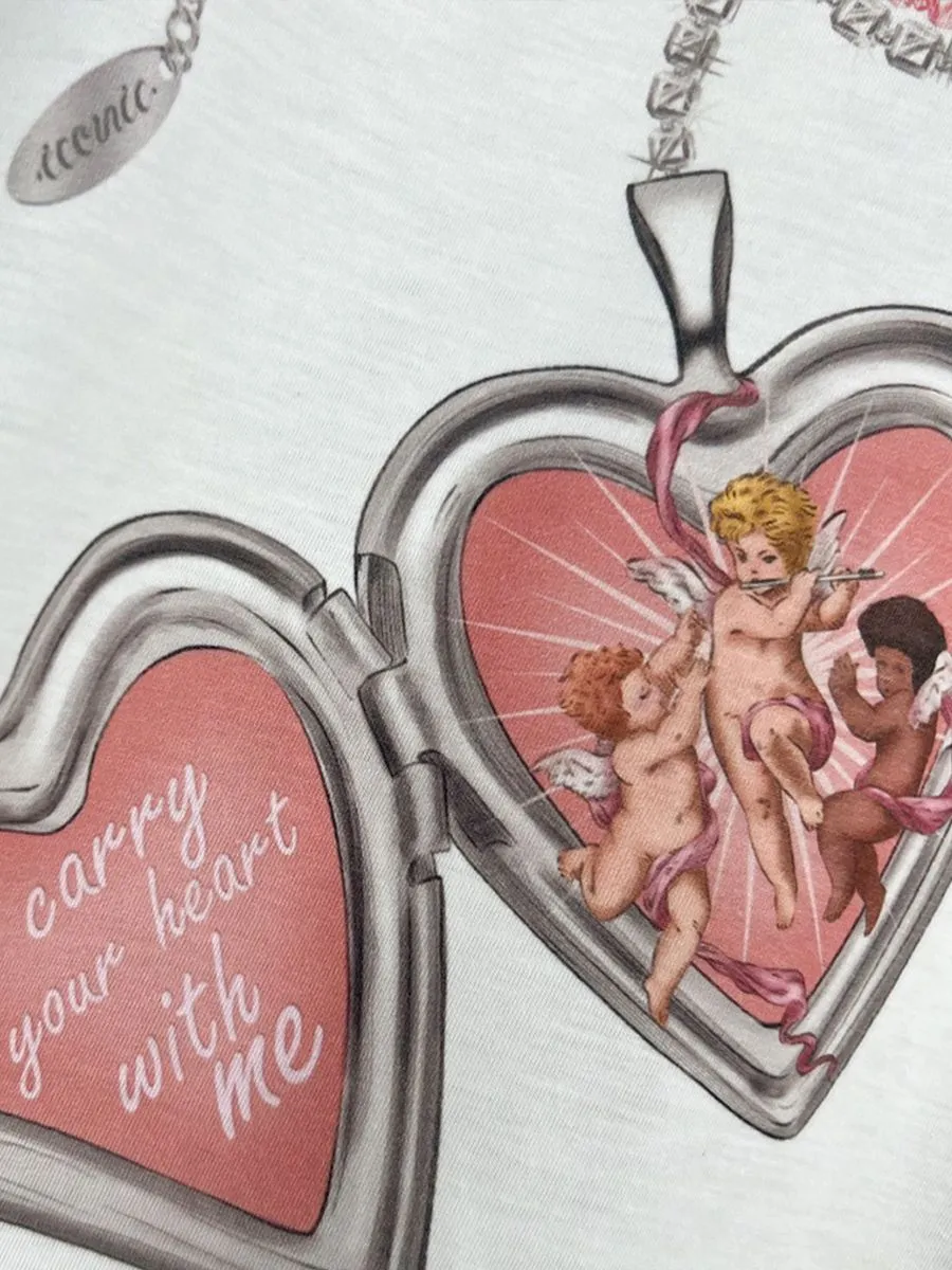 ICONIC WOMAN WHITE LOCKET LOVE T-SHIRT